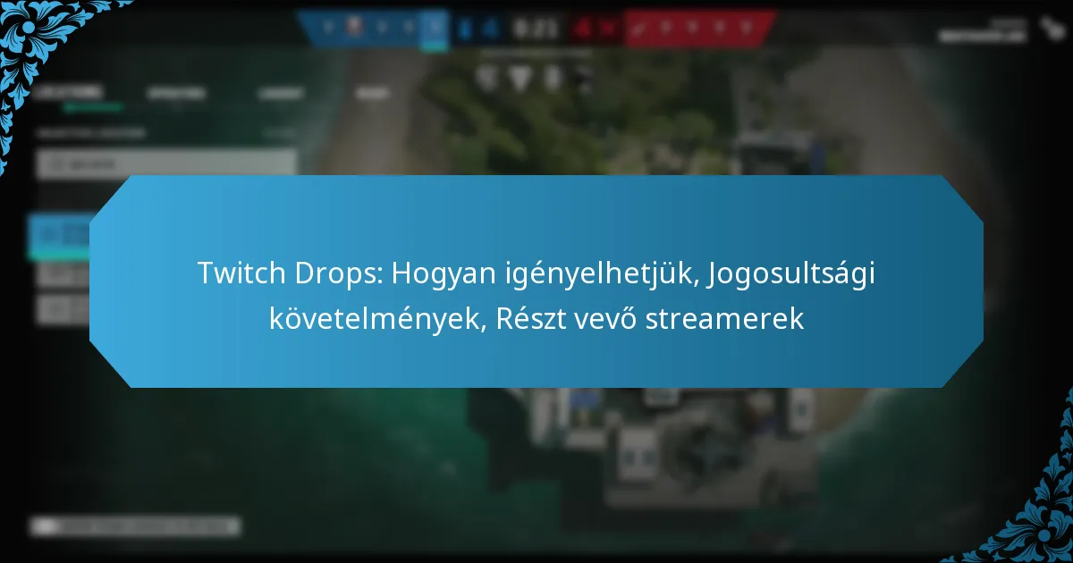 Twitch Drops: Hogyan igényelhetjük, Jogosultsági követelmények, Részt vevő streamerek