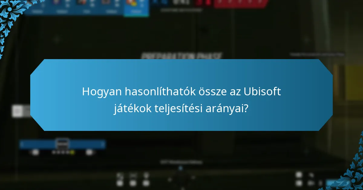 Hogyan hasonlíthatók össze az Ubisoft játékok teljesítési arányai?
